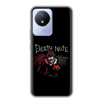 Силиконовый чехол на Vivo Y02 с принтом Death note Тетрадь смерти Силиконовый чехол на Vivo Y02 с принтом Death note Тетрадь смерти