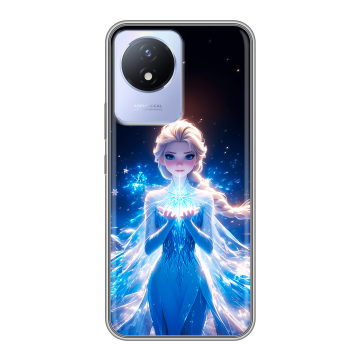 Силиконовый чехол на Vivo Y02 с принтом Холодное сердце Frozen Силиконовый чехол на Vivo Y02 с принтом Холодное сердце Frozen