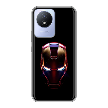 Силиконовый чехол на Vivo Y02 с принтом IronMan Железный человек Силиконовый чехол на Vivo Y02 с принтом IronMan Железный человек