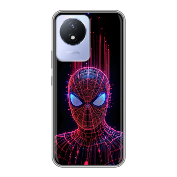 Силиконовый чехол на Vivo Y02 с принтом Spiderman Человек паук Силиконовый чехол на Vivo Y02 с принтом Spiderman Человек паук