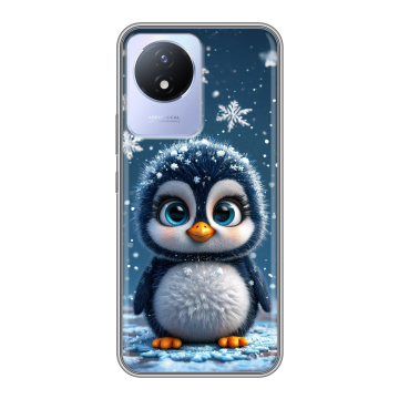 Силиконовый чехол на Vivo Y02 с принтом Новый год