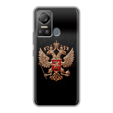 Силиконовый чехол на Itel Vision 5 с принтом Герб России Силиконовый чехол на Itel Vision 5 с принтом Герб России