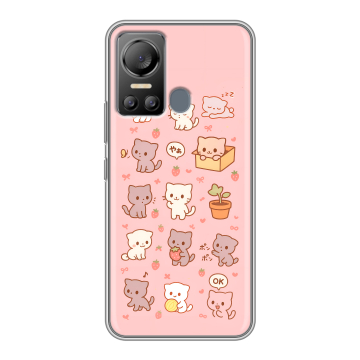 Силиконовый чехол на Itel Vision 5 с принтом Hello Kitty Хелоу Кити Силиконовый чехол на Itel Vision 5 с принтом Hello Kitty Хелоу Кити