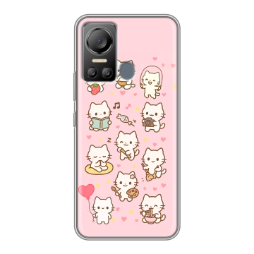 Силиконовый чехол на Itel Vision 5 с принтом Hello Kitty Хелоу Кити Силиконовый чехол на Itel Vision 5 с принтом Hello Kitty Хелоу Кити