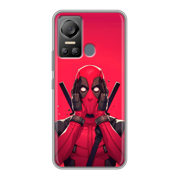 Силиконовый чехол на Itel Vision 5 с принтом Дедпул Deadpool Силиконовый чехол на Itel Vision 5 с принтом Дедпул Deadpool