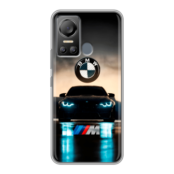 Силиконовый чехол на Itel Vision 5 с принтом БМВ BMW Силиконовый чехол на Itel Vision 5 с принтом БМВ BMW