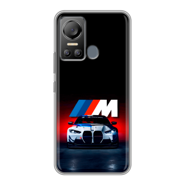 Силиконовый чехол на Itel Vision 5 с принтом БМВ BMW Силиконовый чехол на Itel Vision 5 с принтом БМВ BMW