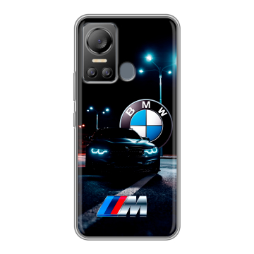 Силиконовый чехол на Itel Vision 5 с принтом БМВ BMW Силиконовый чехол на Itel Vision 5 с принтом БМВ BMW