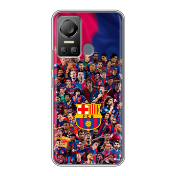 Силиконовый чехол на Itel Vision 5 с принтом Барселона Barcelona