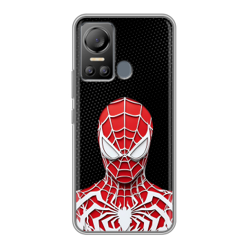 Силиконовый чехол на Itel Vision 5 с принтом человек паук spiderman Силиконовый чехол на Itel Vision 5 с принтом человек паук spiderman