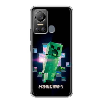 Силиконовый чехол на Itel Vision 5 с принтом Майнкрафт Minecraft Силиконовый чехол на Itel Vision 5 с принтом Майнкрафт Minecraft