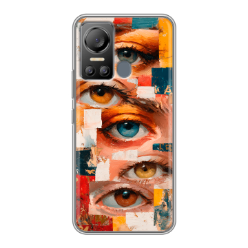 Силиконовый чехол на Itel Vision 5 с принтом Модный принт