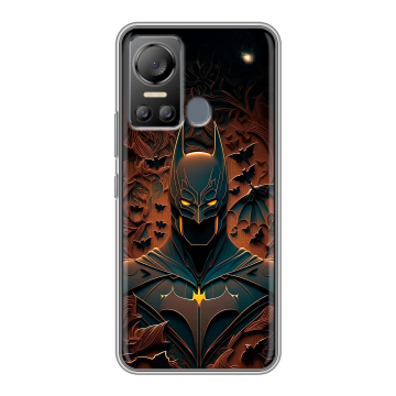 Силиконовый чехол на Itel Vision 5 с принтом Batman Бэтмен