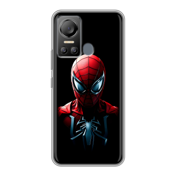 Силиконовый чехол на Itel Vision 5 с принтом Spiderman Человек паук