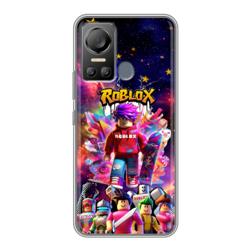 Силиконовый чехол на Itel Vision 5 с принтом Roblox Роблокс Силиконовый чехол на Itel Vision 5 с принтом Roblox Роблокс