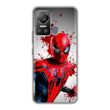 Силиконовый чехол на Itel Vision 5 с принтом Spiderman Человек паук Силиконовый чехол на Itel Vision 5 с принтом Spiderman Человек паук