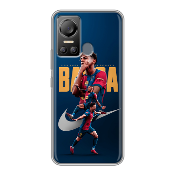 Силиконовый чехол на Itel Vision 5 с принтом Барселона Barca Yamal Силиконовый чехол на Itel Vision 5 с принтом Барселона Barca Yamal