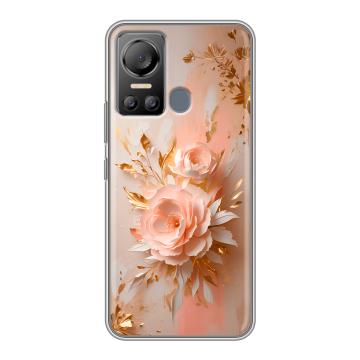 Силиконовый чехол на Itel Vision 5 с принтом женский