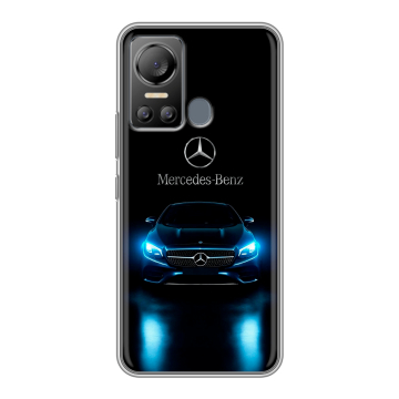 Силиконовый чехол на Itel Vision 5 с принтом Mercedes Мерседес