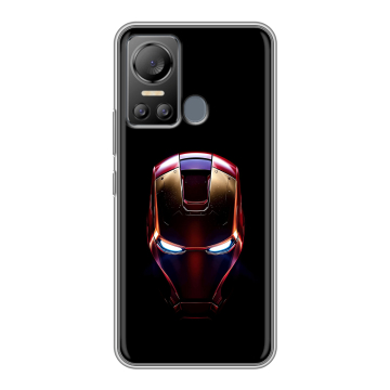 Силиконовый чехол на Itel Vision 5 с принтом IronMan Железный человек