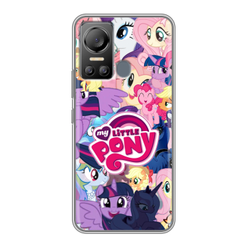 Силиконовый чехол на Itel Vision 5 с принтом My little pony Дружба чудо
