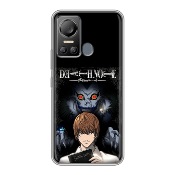 Силиконовый чехол на Itel Vision 5 с принтом Death note Тетрадь смерти