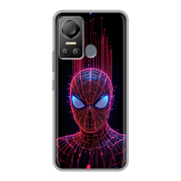 Силиконовый чехол на Itel Vision 5 с принтом Spiderman Человек паук Силиконовый чехол на Itel Vision 5 с принтом Spiderman Человек паук