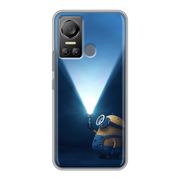 Силиконовый чехол на Itel Vision 5 с принтом Миньоны