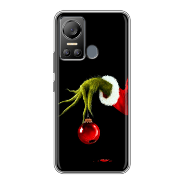 Силиконовый чехол на Itel Vision 5 с принтом Новый год Гринч