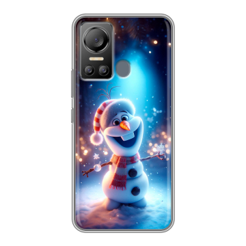 Силиконовый чехол на Itel Vision 5 с принтом Новый год