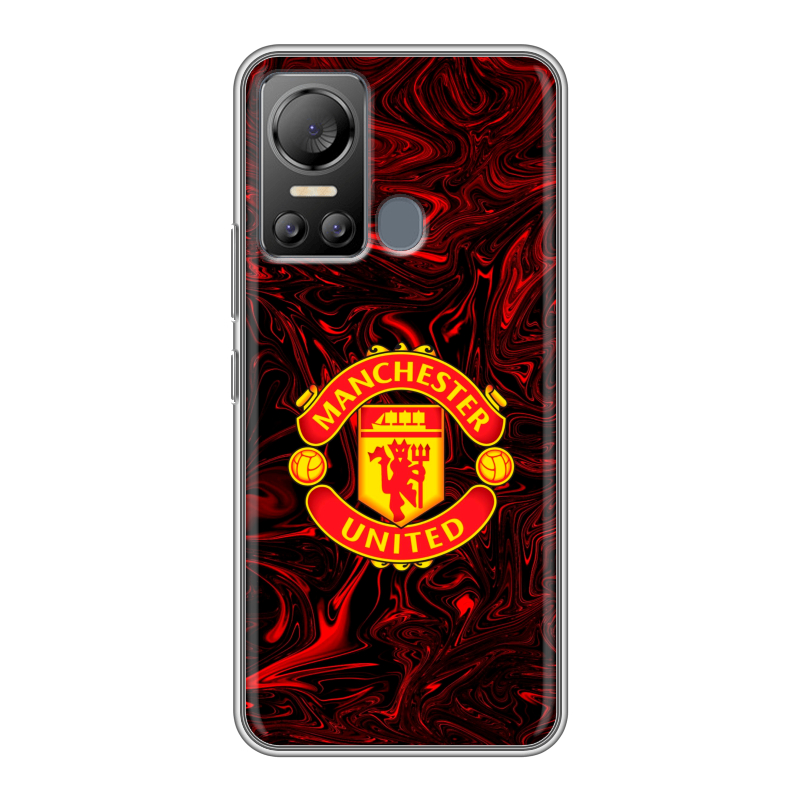 Силиконовый чехол на Itel Vision 5 с принтом Manchester United Силиконовый чехол на Itel Vision 5 с принтом Manchester United