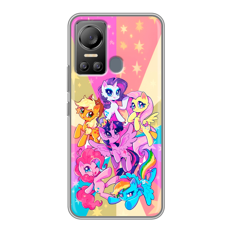 Силиконовый чехол на Itel Vision 5 с принтом My little pony Дружба чудо Силиконовый чехол на Itel Vision 5 с принтом My little pony Дружба чудо