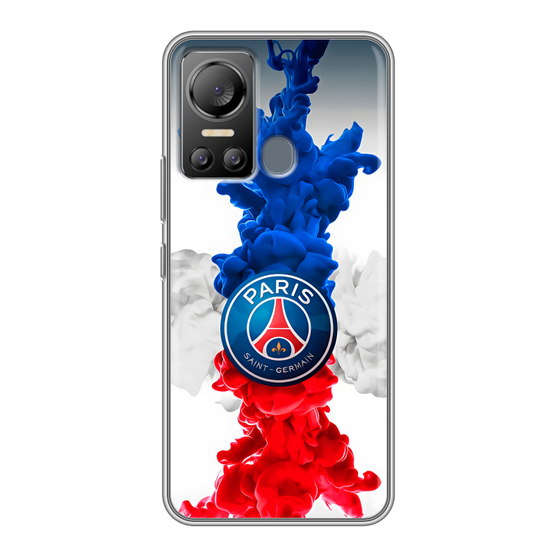 Силиконовый чехол на Itel Vision 5 с принтом PSG ПСЖ Силиконовый чехол на Itel Vision 5 с принтом PSG ПСЖ