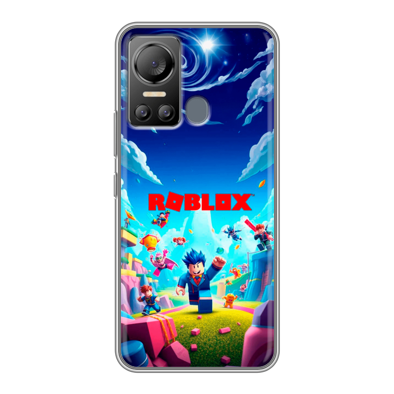 Силиконовый чехол на Itel Vision 5 с принтом Roblox Роблокс Силиконовый чехол на Itel Vision 5 с принтом Roblox Роблокс