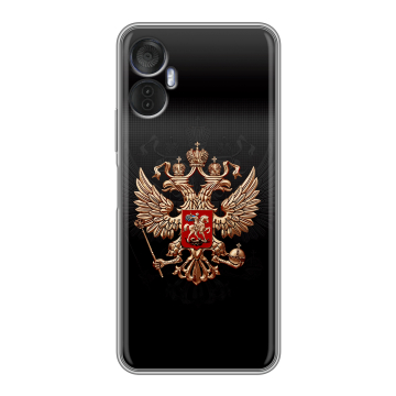 Силиконовый чехол на Itel Vision 5 Plus с принтом Герб России