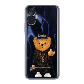 Силиконовый чехол на Itel Vision 5 Plus с принтом Мишка