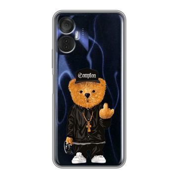 Силиконовый чехол на Itel Vision 5 Plus с принтом Плюшевый медведь