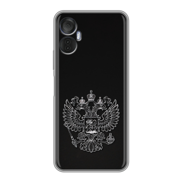 Силиконовый чехол на Itel Vision 5 Plus с принтом Герб России