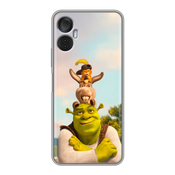 Силиконовый чехол на Itel Vision 5 Plus с принтом Шрек Shrek Силиконовый чехол на Itel Vision 5 Plus с принтом Шрек Shrek