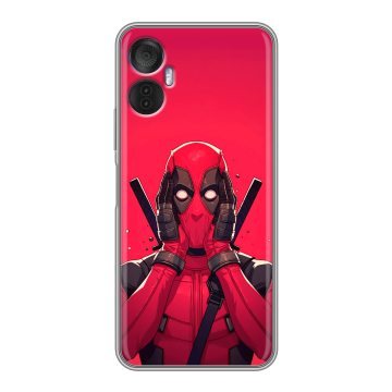 Силиконовый чехол на Itel Vision 5 Plus с принтом Дедпул Deadpool