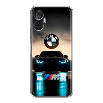 Силиконовый чехол на Itel Vision 5 Plus с принтом БМВ BMW Силиконовый чехол на Itel Vision 5 Plus с принтом БМВ BMW