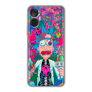 Силиконовый чехол на Itel Vision 5 Plus с принтом Рик и Морти Rick Morty