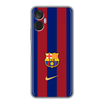 Силиконовый чехол на Itel Vision 5 Plus с принтом Барселона Barcelona