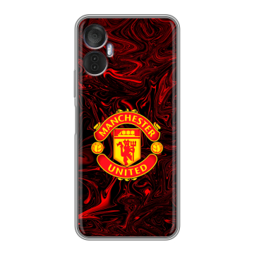 Силиконовый чехол на Itel Vision 5 Plus с принтом Manchester United
