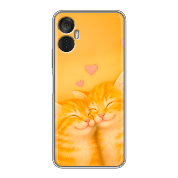 Силиконовый чехол на Itel Vision 5 Plus с принтом Милые котята