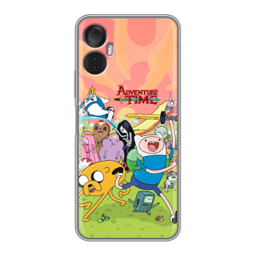 Силиконовый чехол на Itel Vision 5 Plus с принтом Adventure time Время приключений