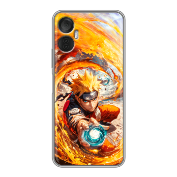 Силиконовый чехол на Itel Vision 5 Plus с принтом Аниме Наруто Naruto