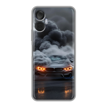 Силиконовый чехол на Itel Vision 5 Plus с принтом BMW БМВ Силиконовый чехол на Itel Vision 5 Plus с принтом BMW БМВ