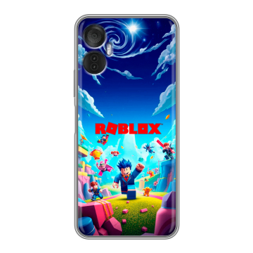 Силиконовый чехол на Itel Vision 5 Plus с принтом Roblox Роблокс