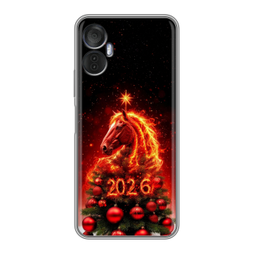 Силиконовый чехол на Itel Vision 5 Plus с принтом Новый год Силиконовый чехол на Itel Vision 5 Plus с принтом Новый год